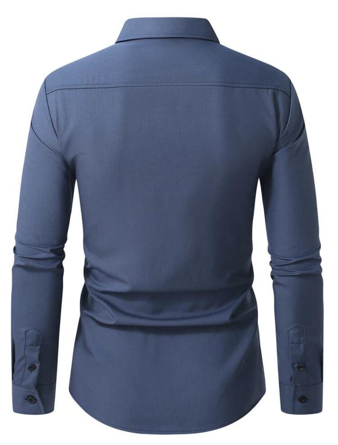 S - Camisa manga larga unicolor