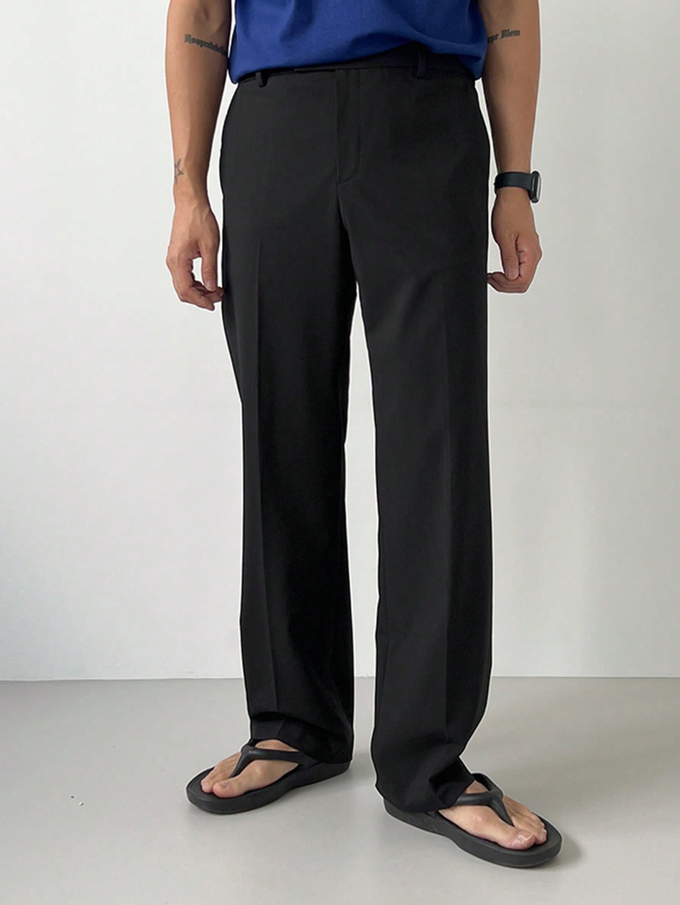 DAZY pantalón unicolor