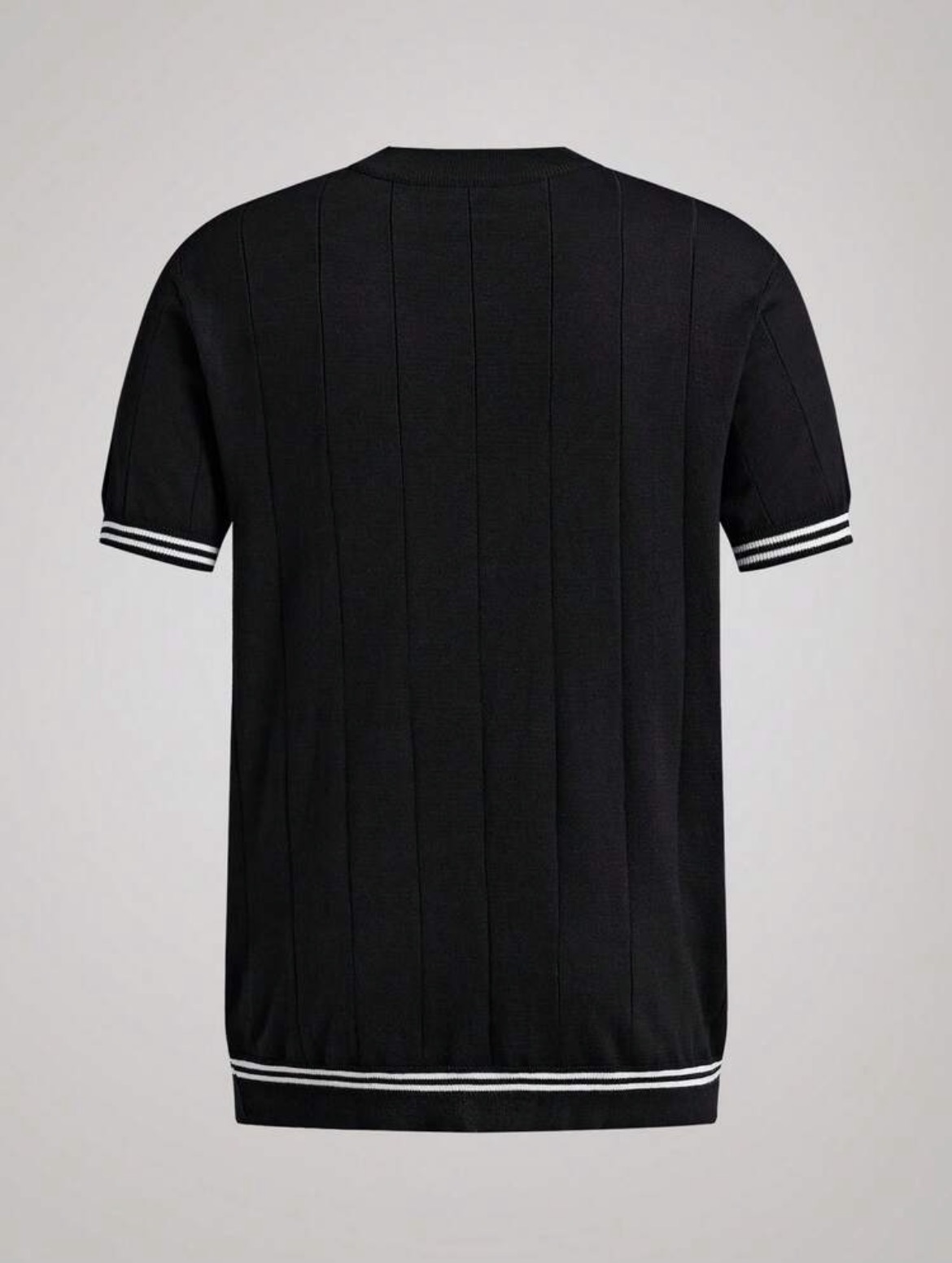 S - Camiseta de punto de rayas