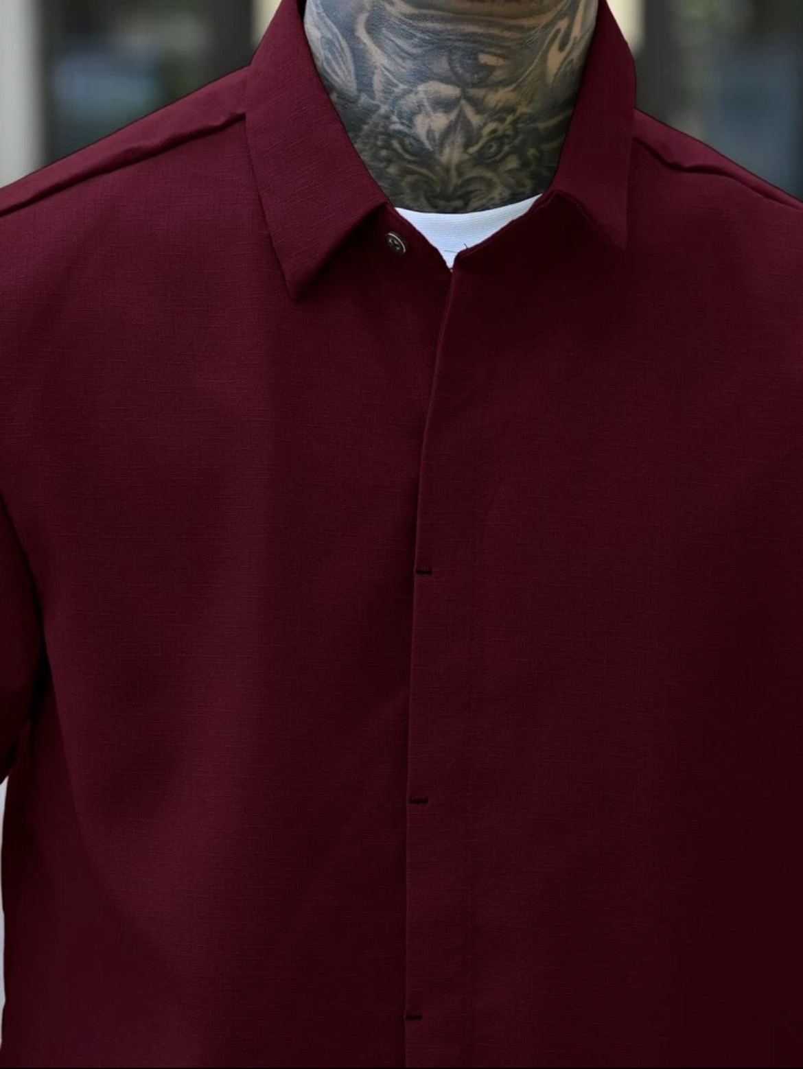 S - Camisa unicolor