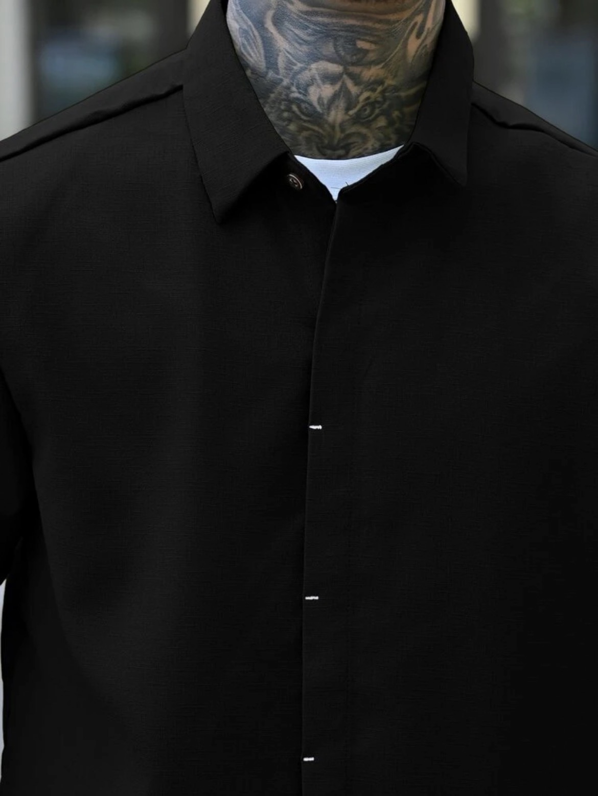 S - Camisa unicolor